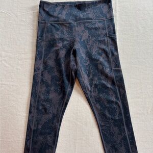 ZYIA Charcoal and Black Textured Leggings